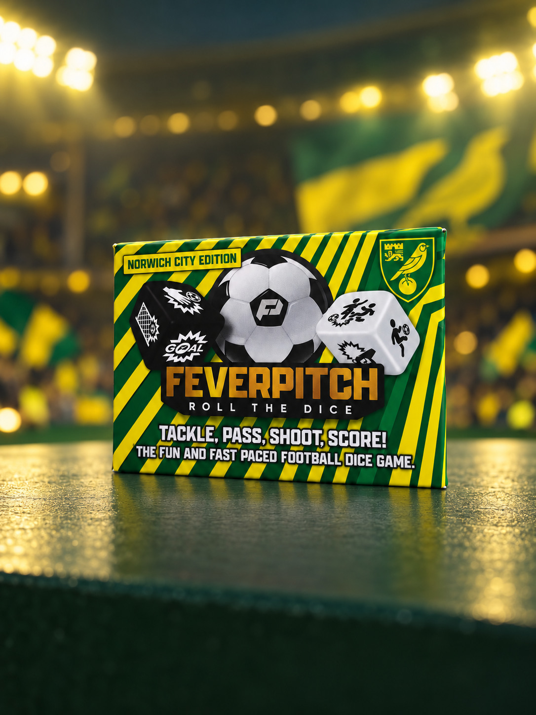 Norwich City edition of the original Feverpitch box with football dice